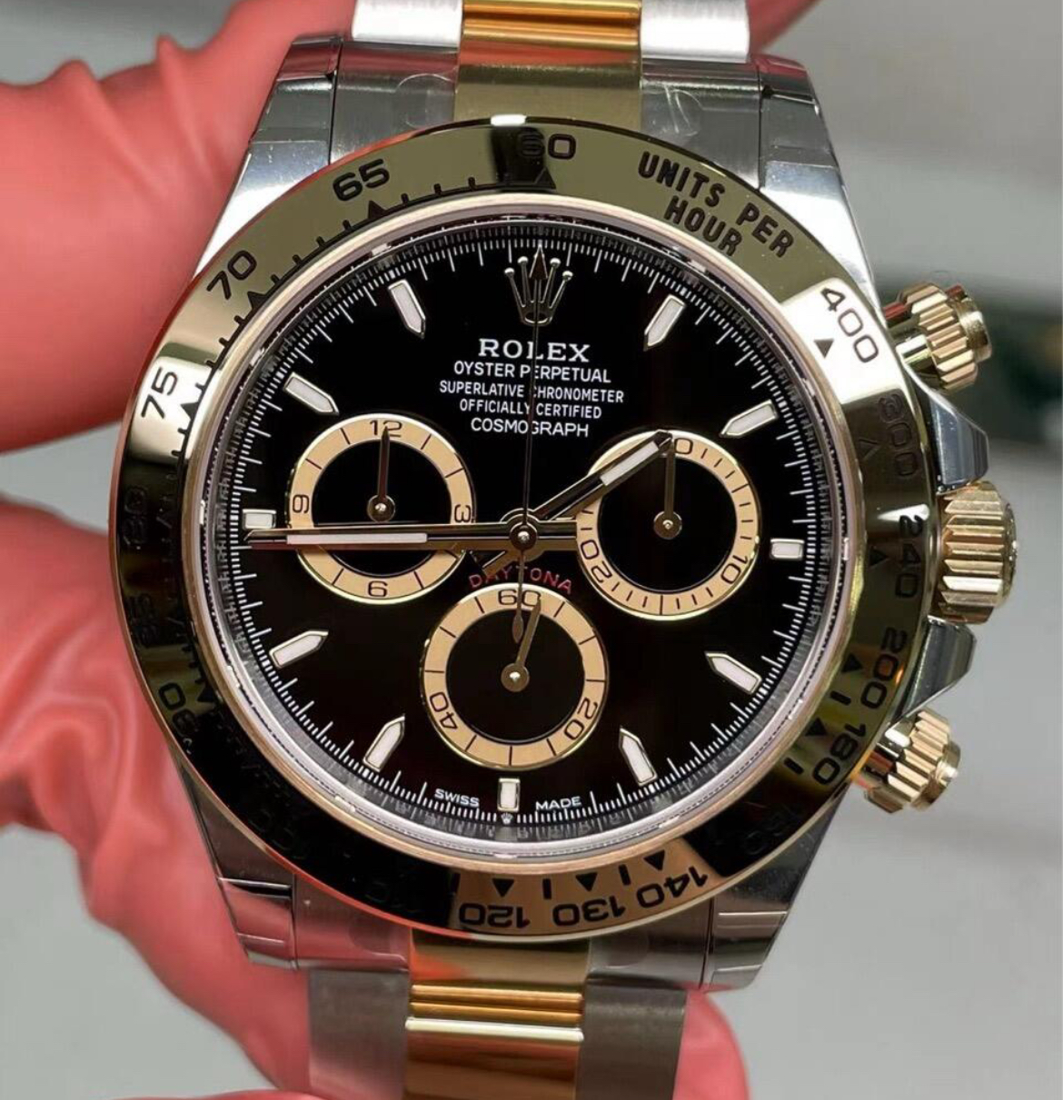 Opulent replica watch face